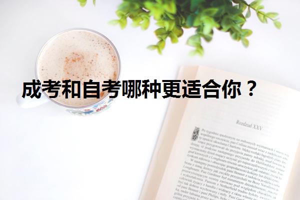 成考和自考哪種更適合你？
